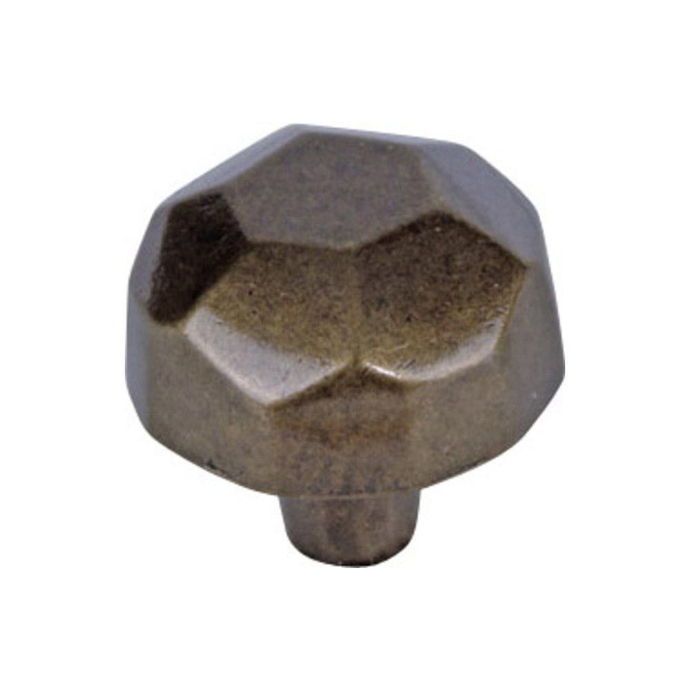 Faceted Ball Knob in Burnished Bronze