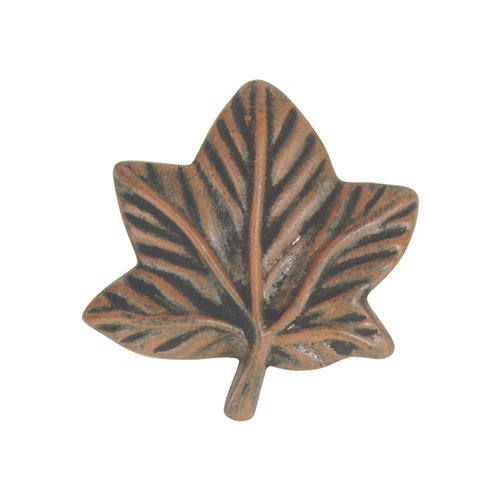 Leaf Knob in Rust