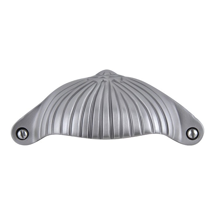 Fluted 3 5/8" Centers Cup Pull in Pewter