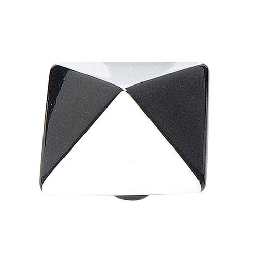Pyramid Knob in Black & White