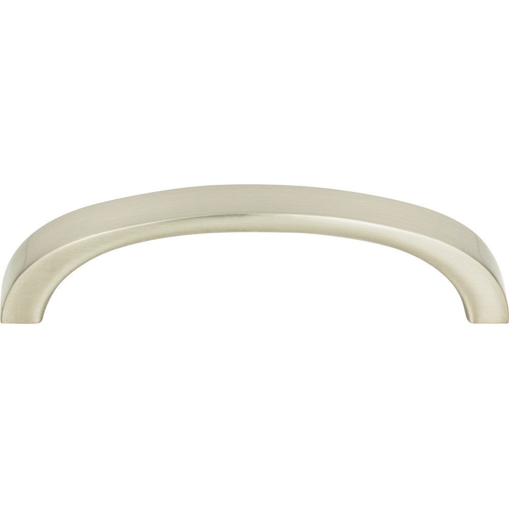3" Centers Curved Handle In Brushed Nickel
