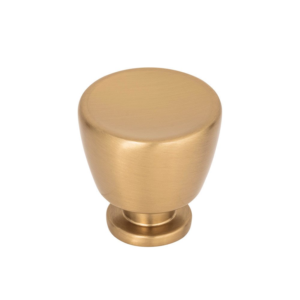 1 1/4" Round Knob in Warm Brass