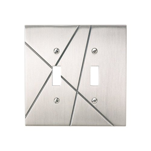 Double Toggle Switchplate in Brushed Nickel