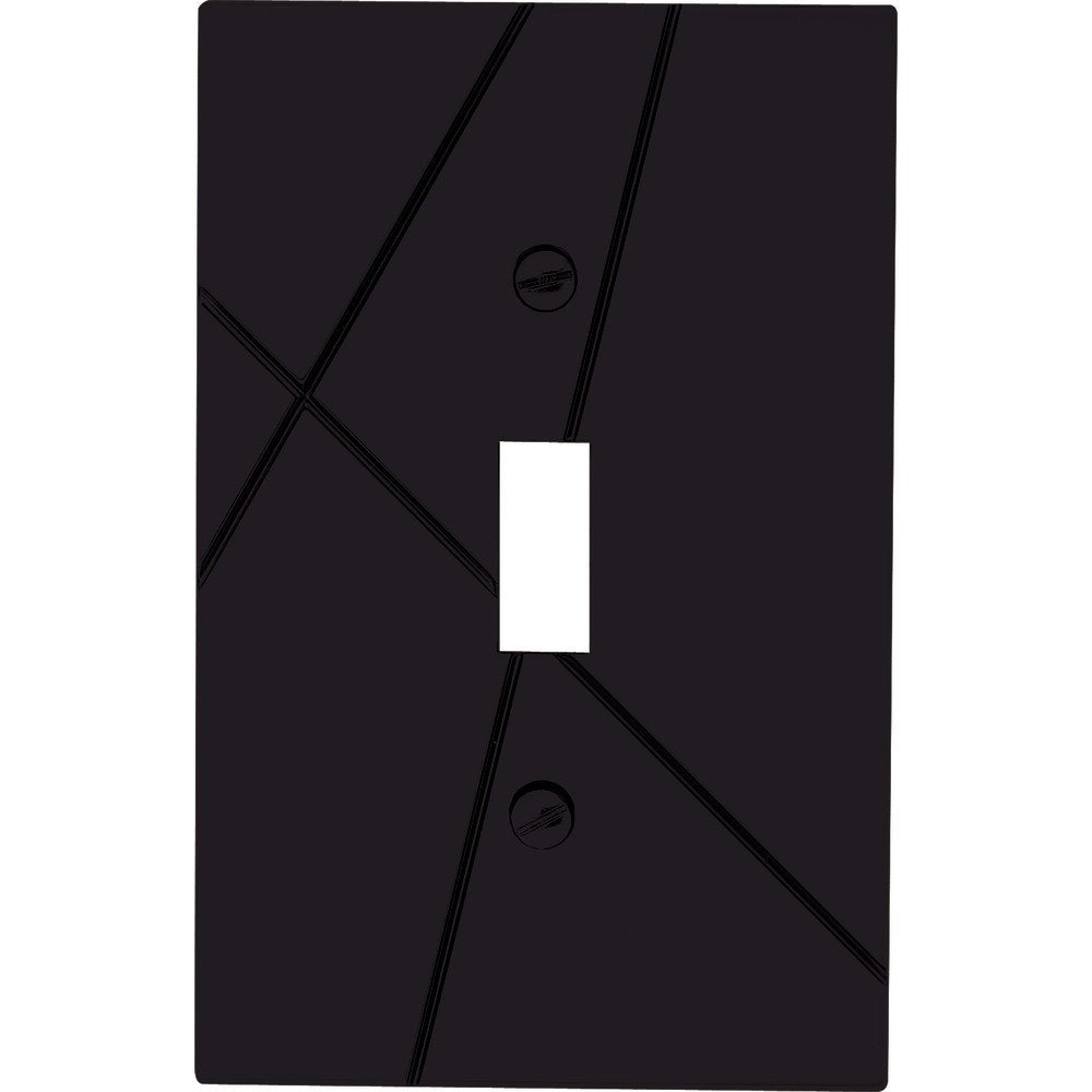 Single Toggle Switchplate in Black