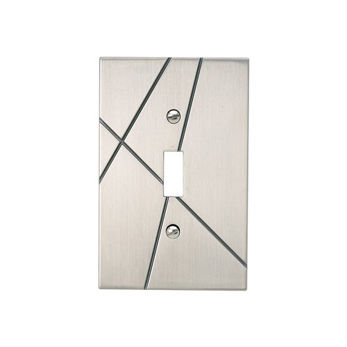 Single Toggle Switchplate in Brushed Nickel
