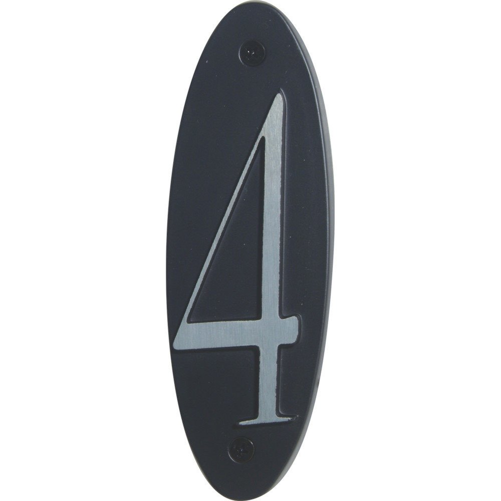 # 4 House Number in Black