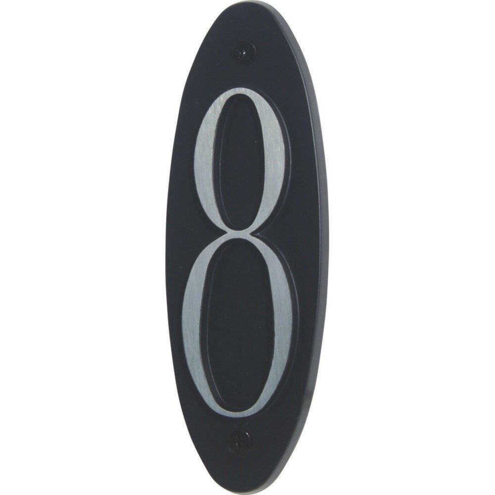 # 8 House Number in Black