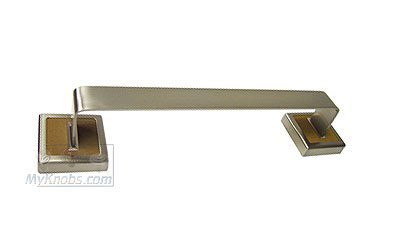 12" Towel Bar in Coco Suede and Brushed Nickel