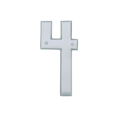 # 4 House Number in Brushed Nickel