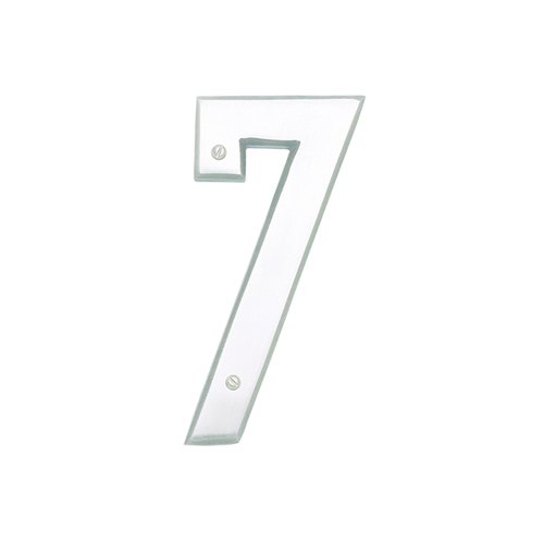 # 7 House Number in Brushed Nickel
