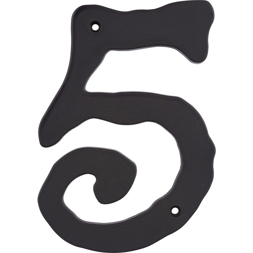 # 5 House Number in Black
