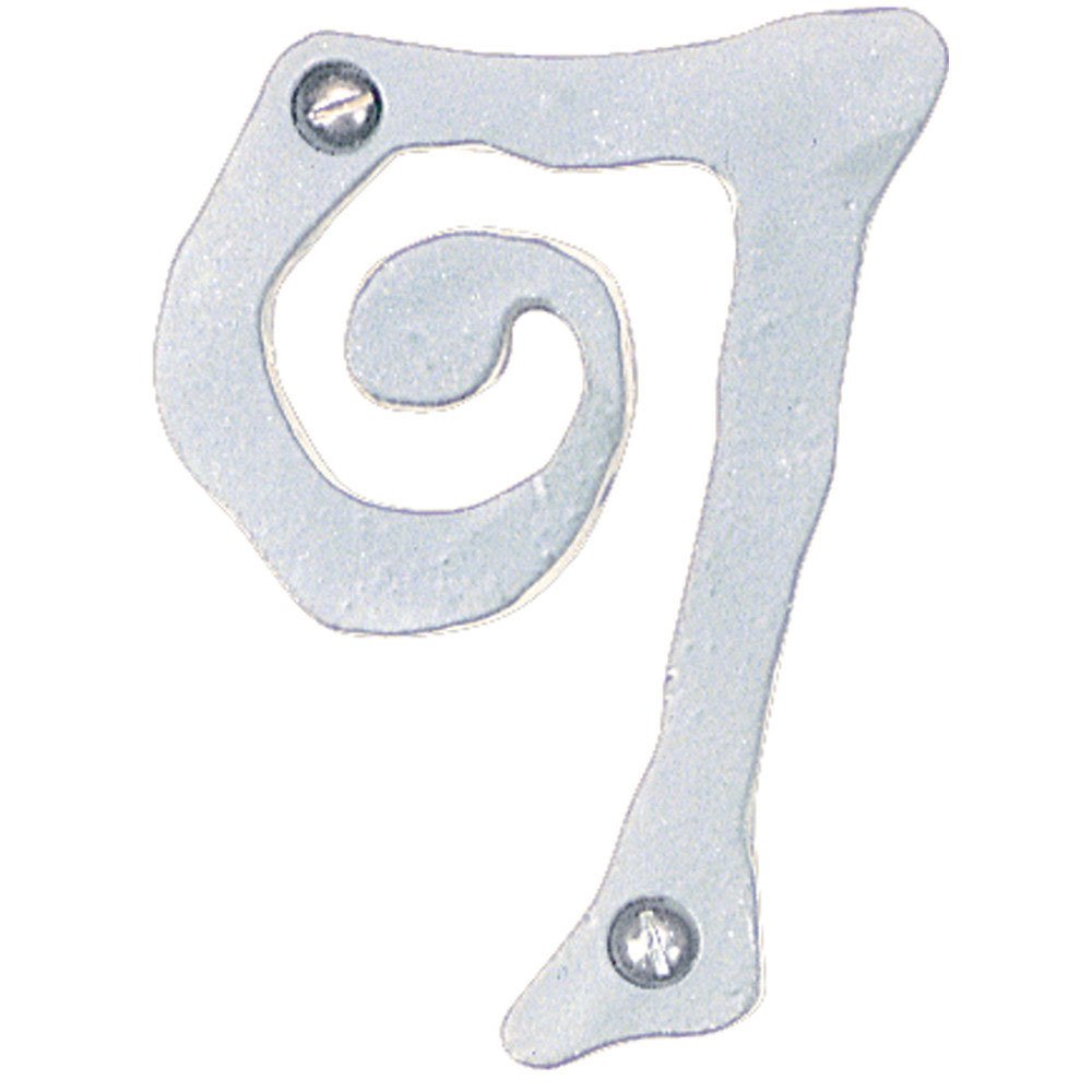 # 7 House Number in Brushed Nickel