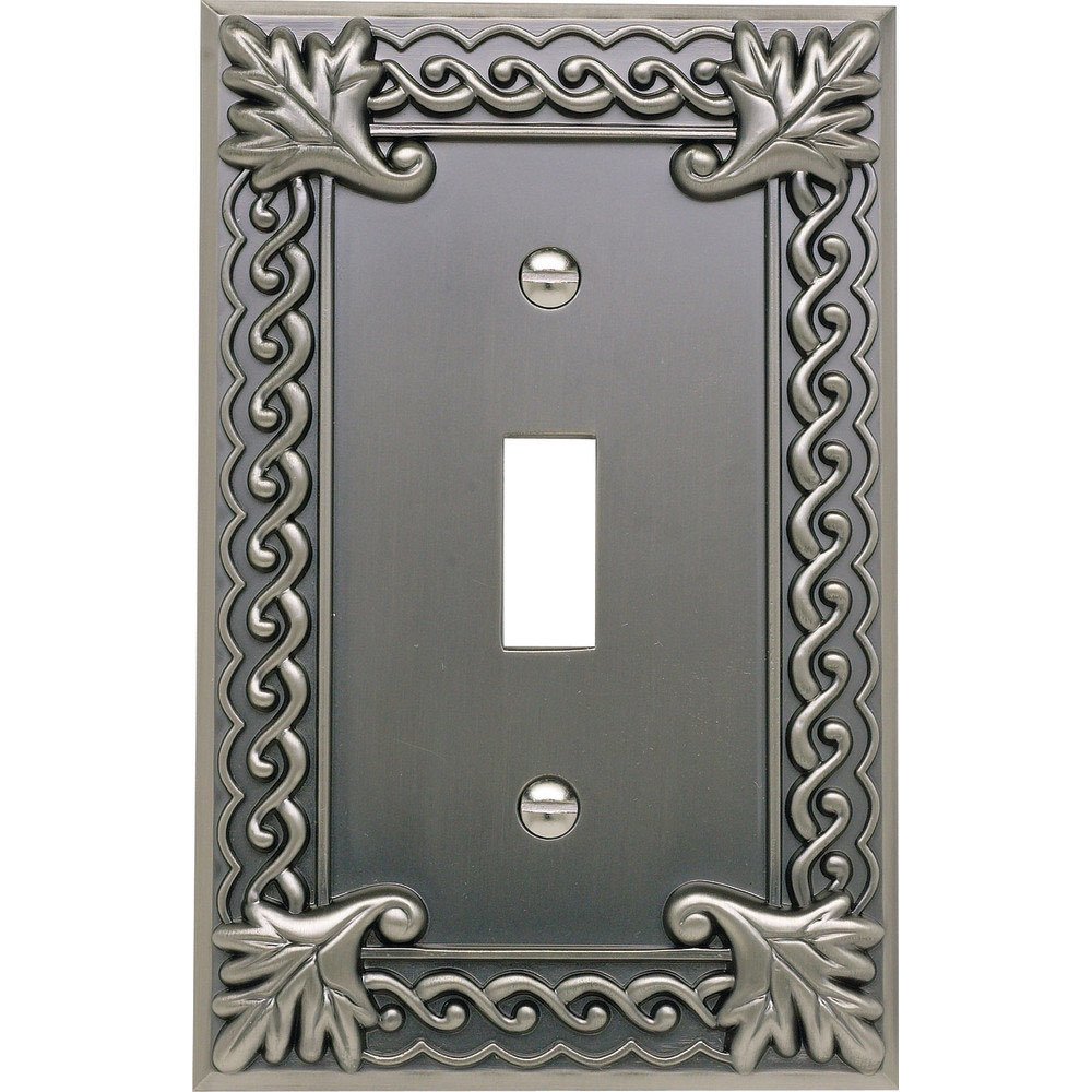 Single Toggle Switchplate in Pewter