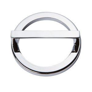 Atlas Homewares - Tableau - 3" Centers Round Base In Polished Chrome With Squared Handle In Polished Chrome
