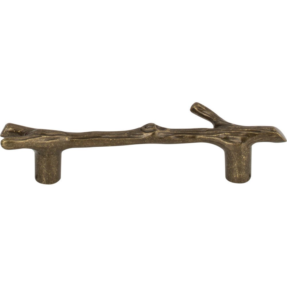 3" Centers Twig Pull in Burnished Bronze