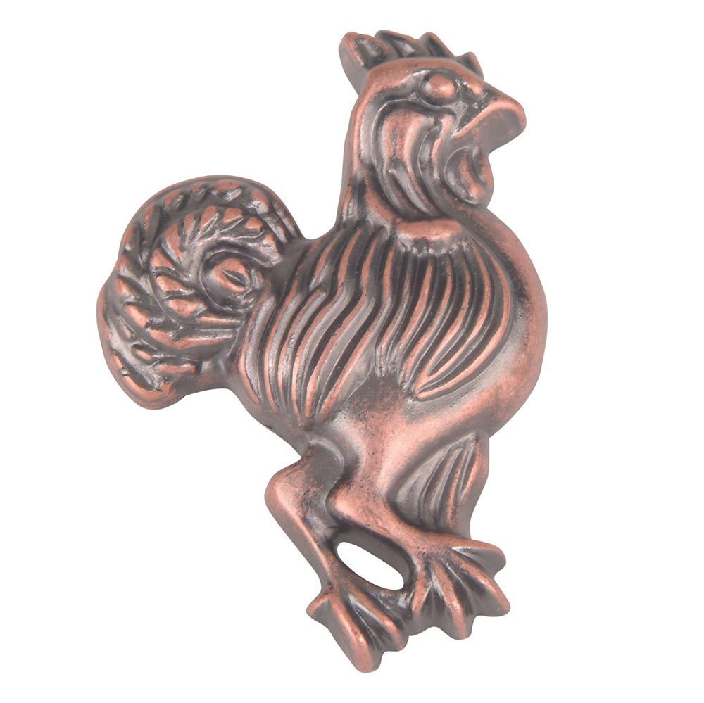 Left Rooster Knob in Craftsman Copper