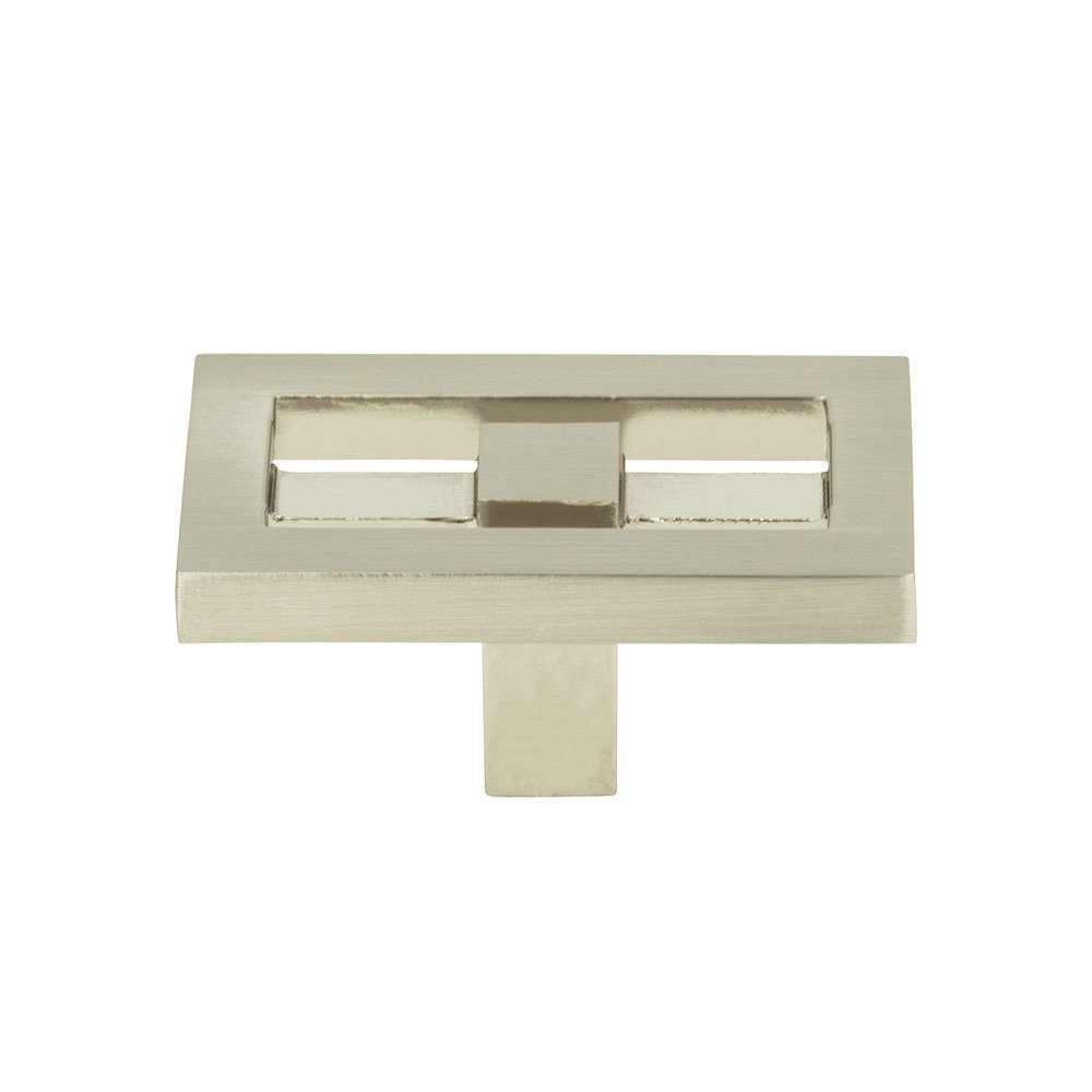 Rectangle Knob in Brushed Nickel