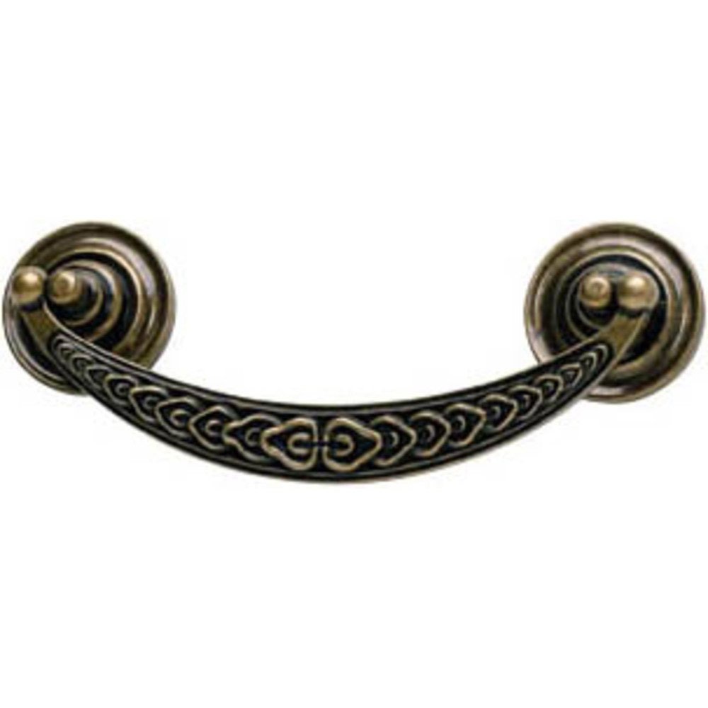 St Germain 3" Centers Drop Pull in Burnished Bronze