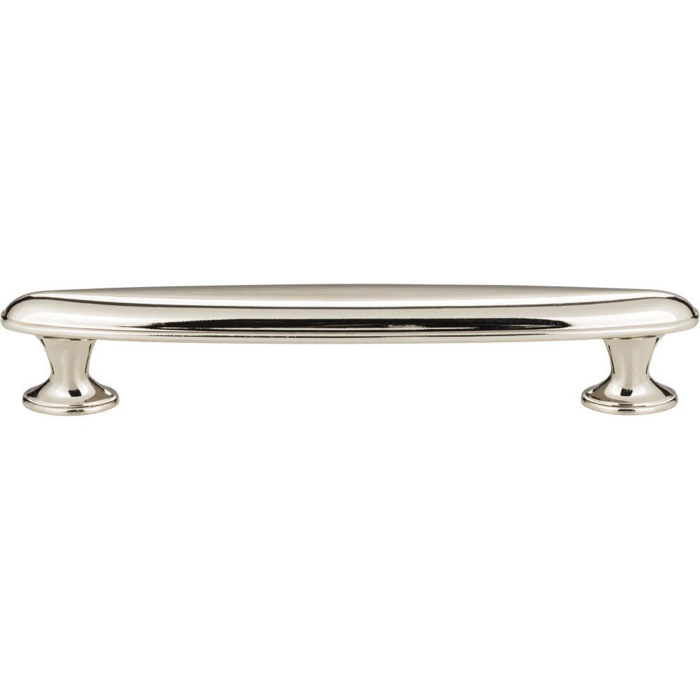 5" Centers Oval Pull in Polished Nickel