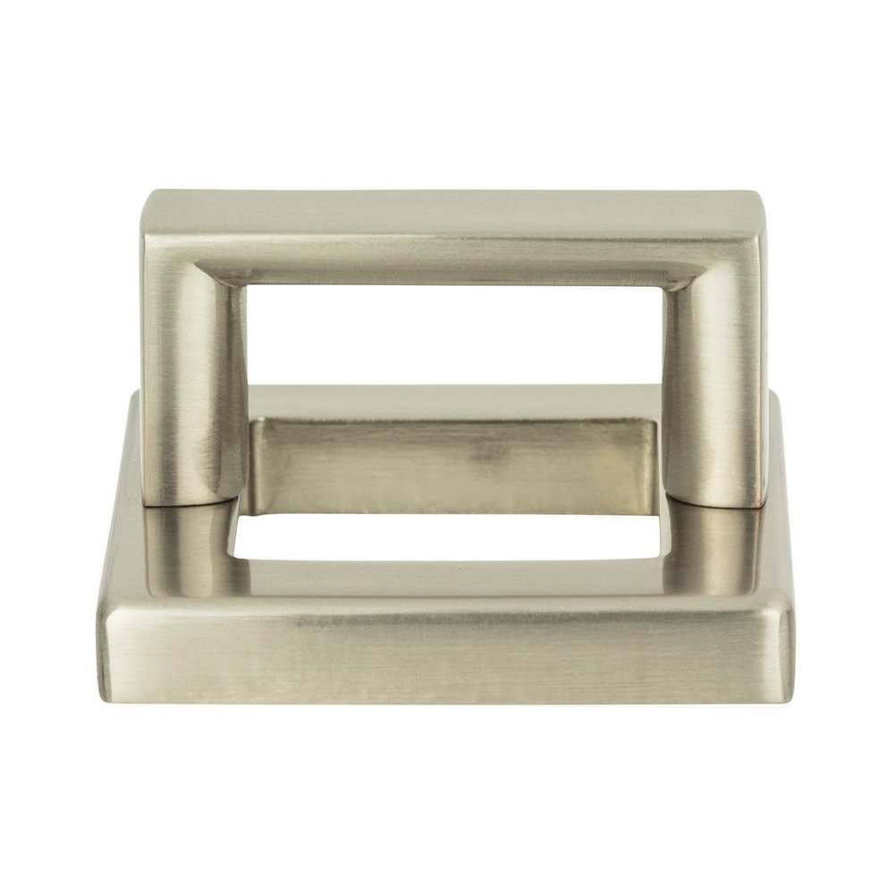 1 7/16" Centers Square Base In Brushed Nickel With Squared Handle In Brushed Nickel