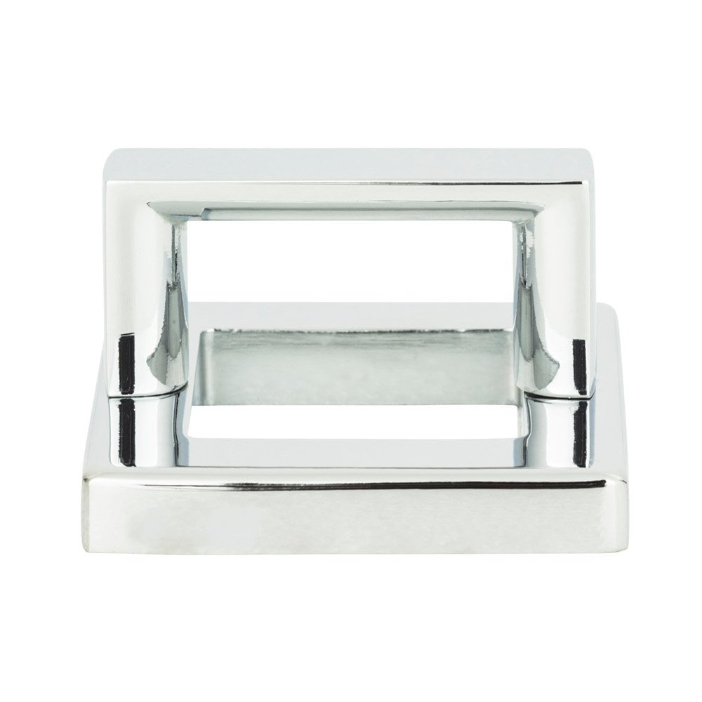 1 7/16" Centers Square Base In Polished Chrome With Squared Handle In Polished Chrome
