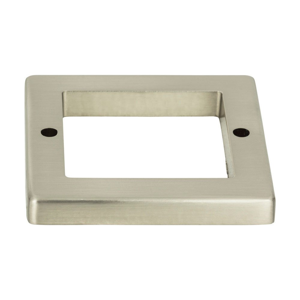 1 7/8" Centers Square Base In Brushed Nickel