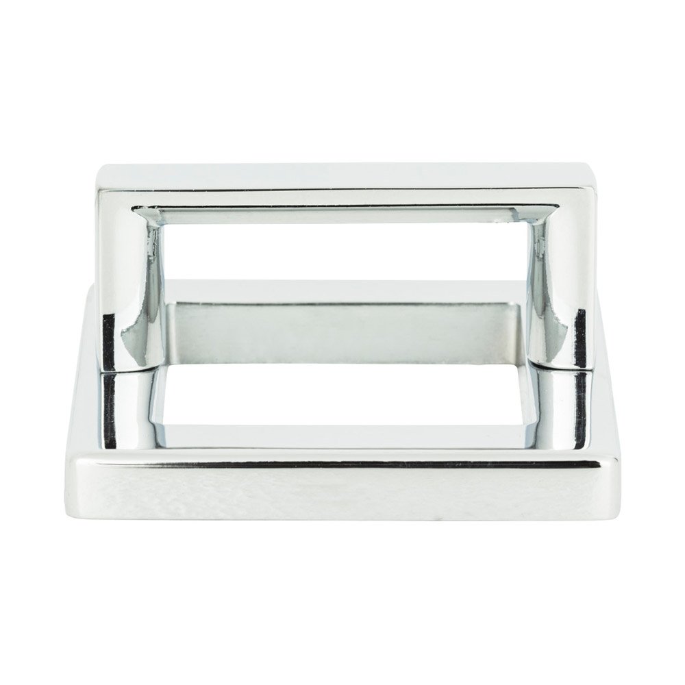1 7/8" Centers Square Base In Polished Chrome With Squared Handle In Polished Chrome