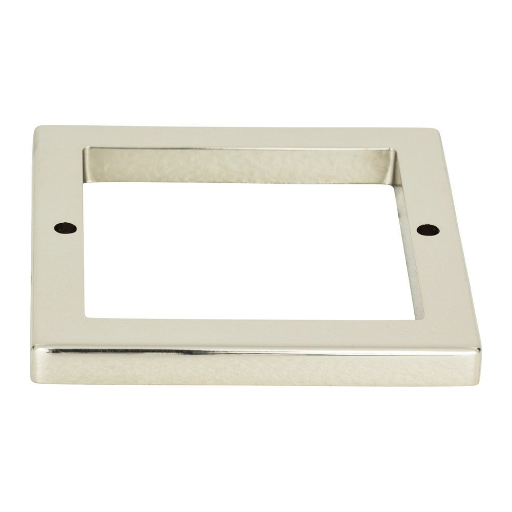 2 1/2" Centers Square Base In Polished Nickel