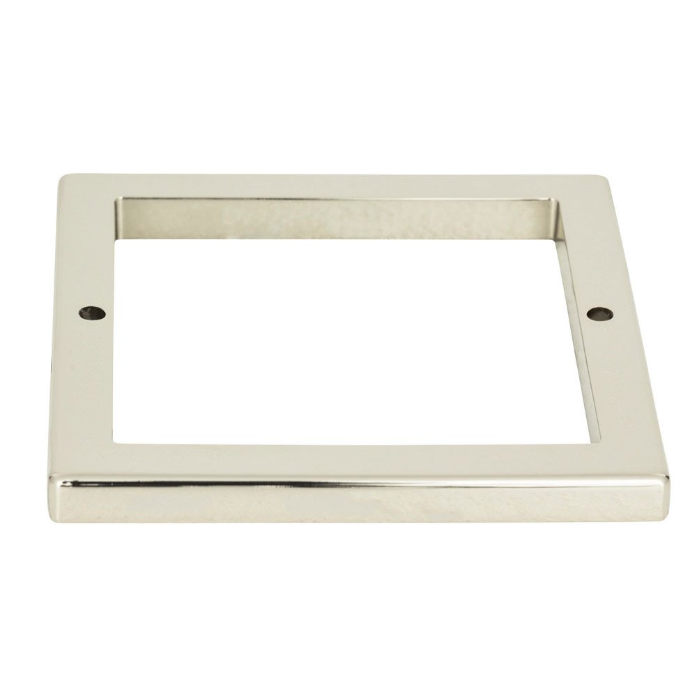 3" Centers Square Base In Polished Nickel