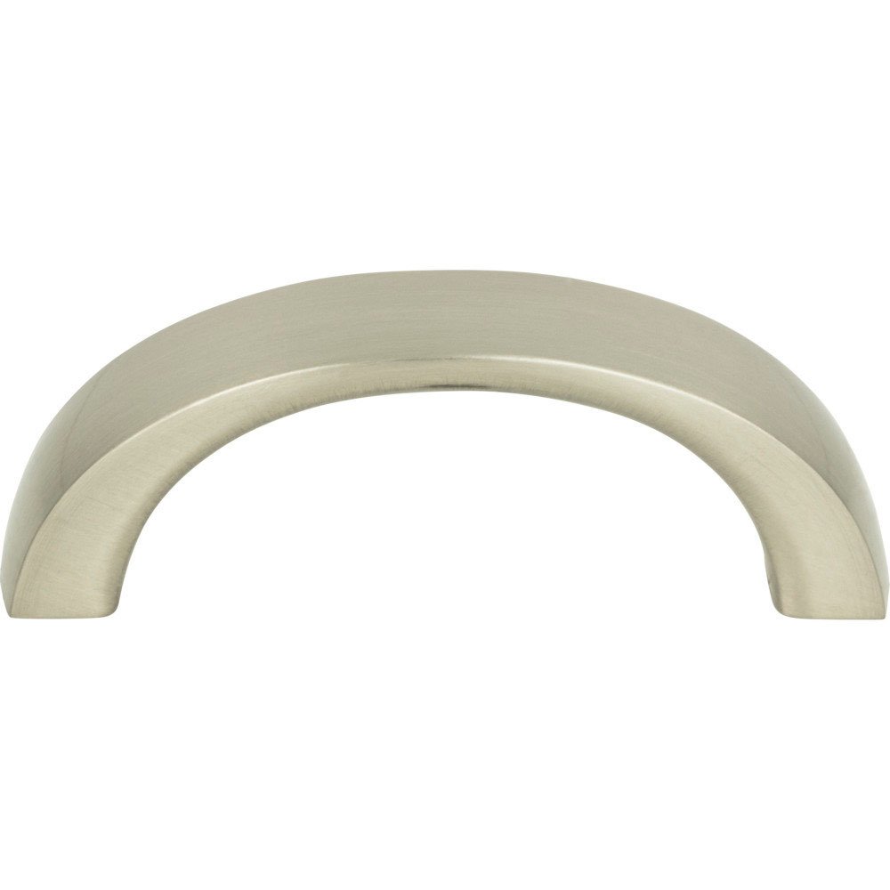 1 7/8" Centers Curved Handle In Brushed Nickel