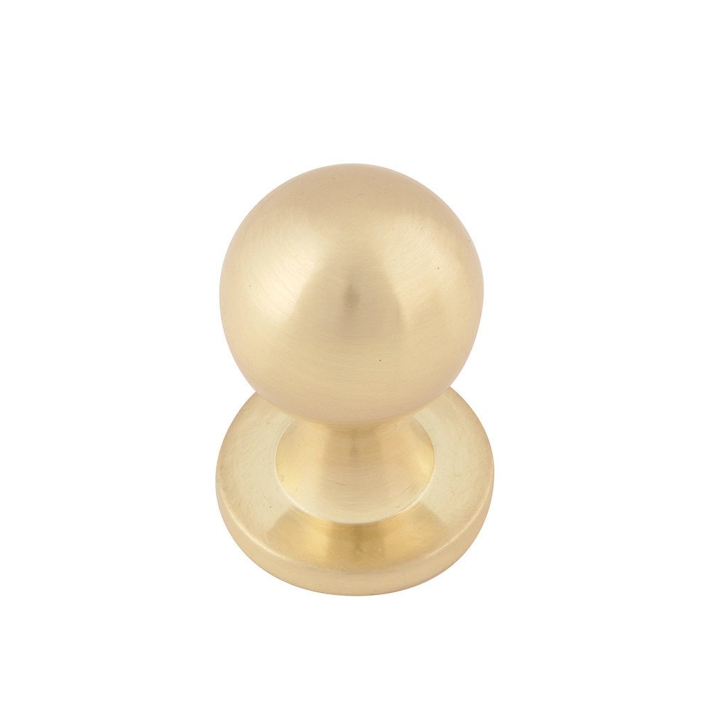 3/4" Euro-Tech Nipple Knob in Satin Brass