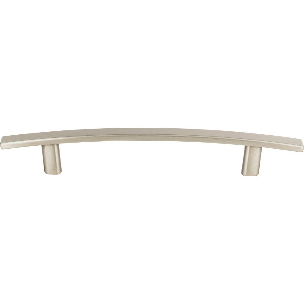 5" Centers Euro-Tech Curved Line Pull in Brushed Nickel