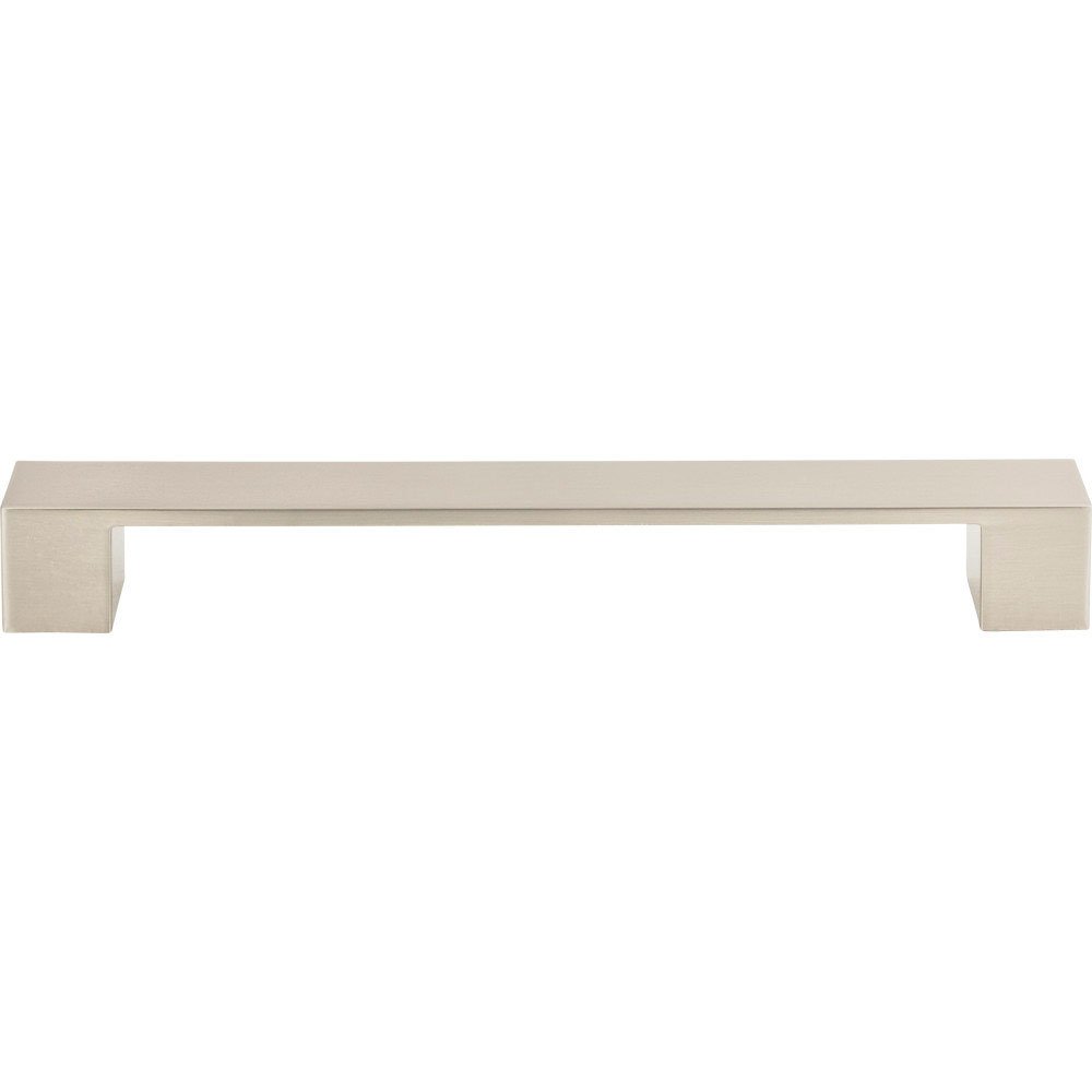 7 1/2" Centers Euro-Tech Wide Square Pull in Brushed Nickel