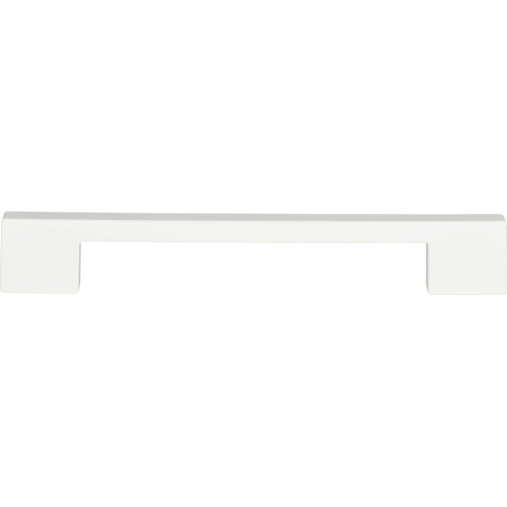 7 1/2" Centers Euro-Tech Thin Square Pull in High White Gloss