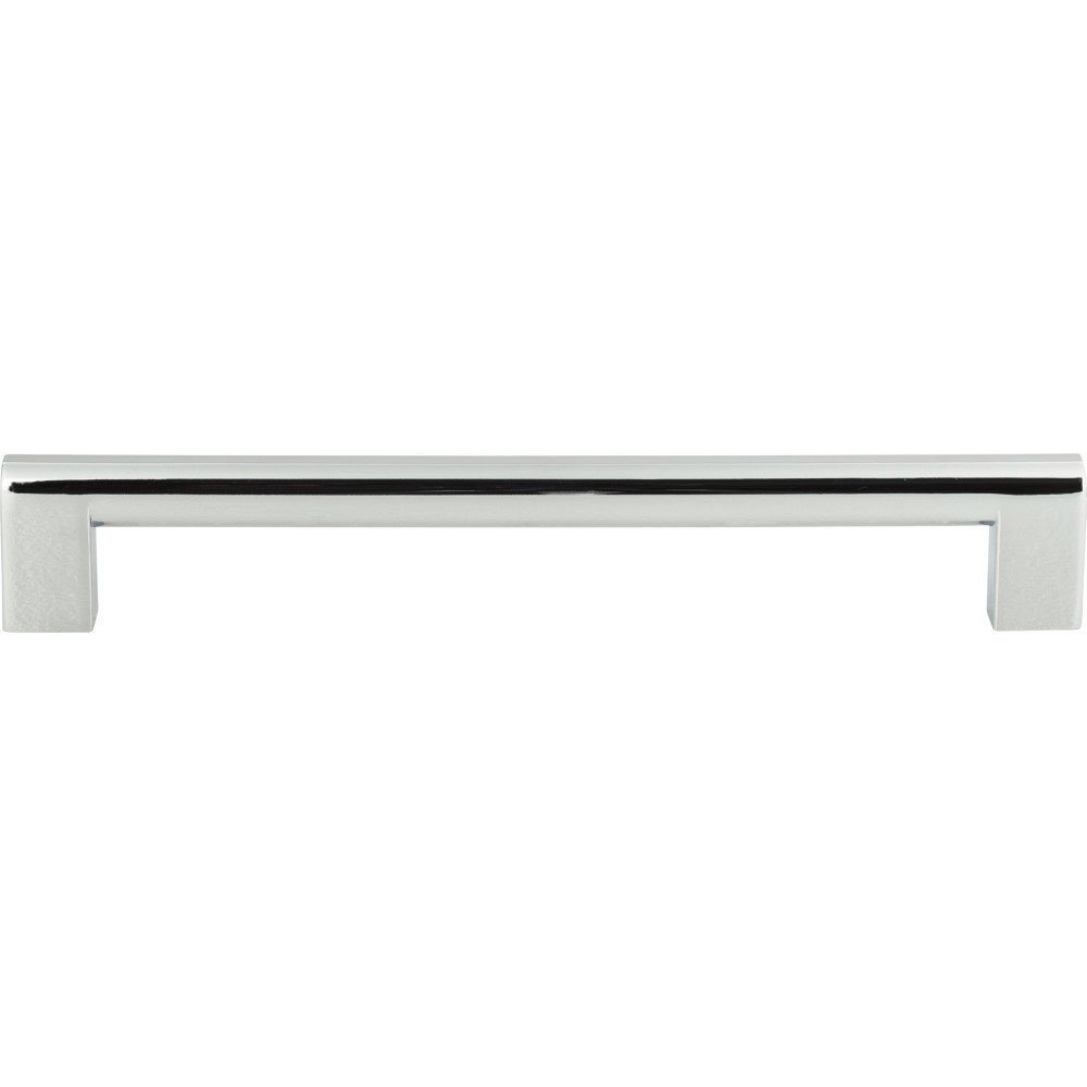7 1/2" Centers Euro-Tech Round Rail Pull in Polished Chrome