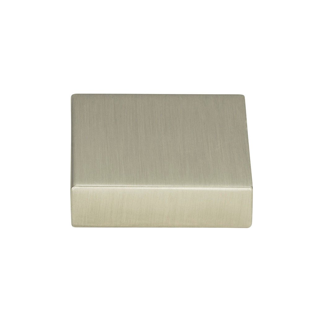 1 3/8" Thin Square Knob in Brushed Nickel