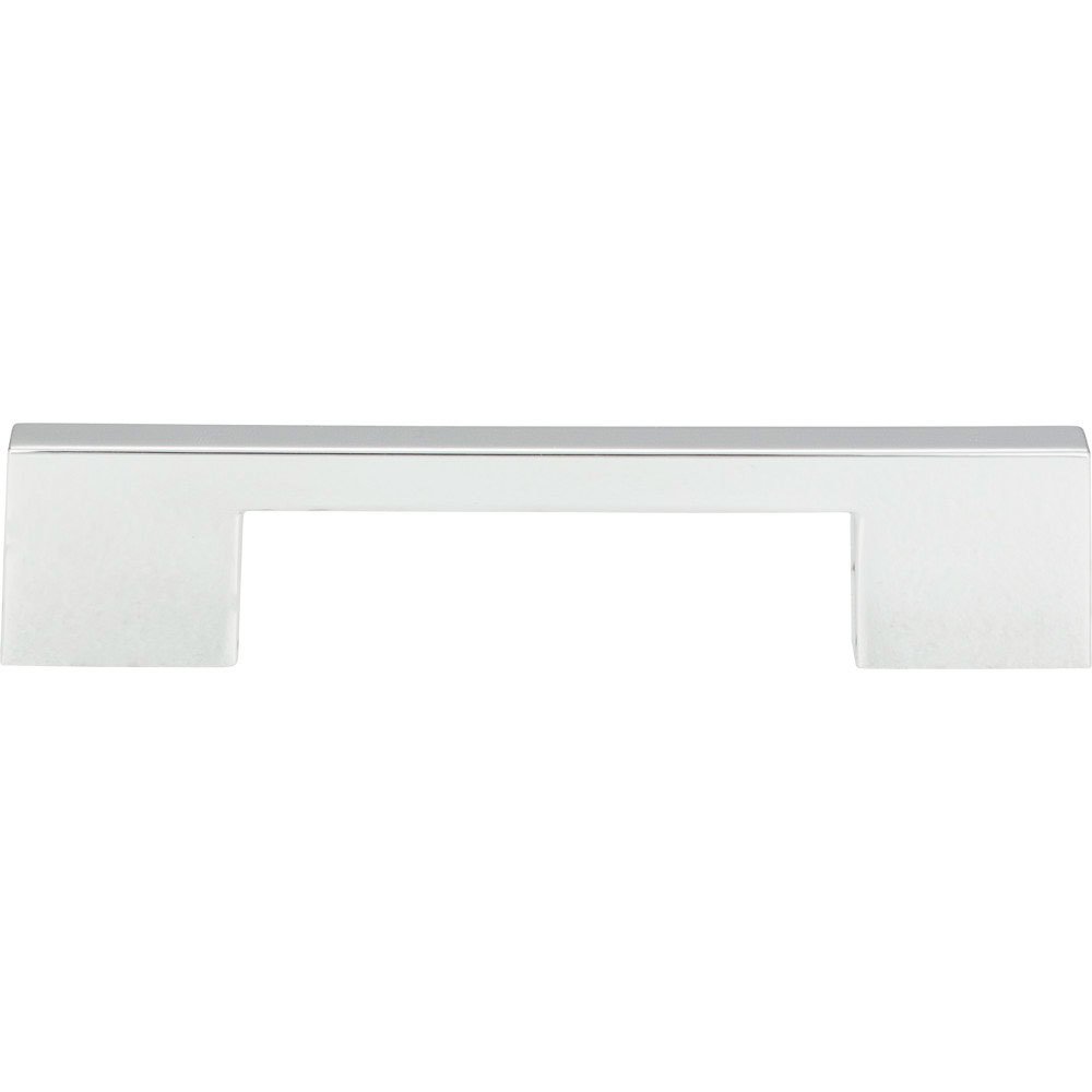 5" Centers Thin Square Handle in Polished Chrome