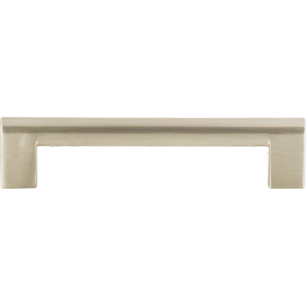 5" Centers Round Rail Pull in Brushed Nickel