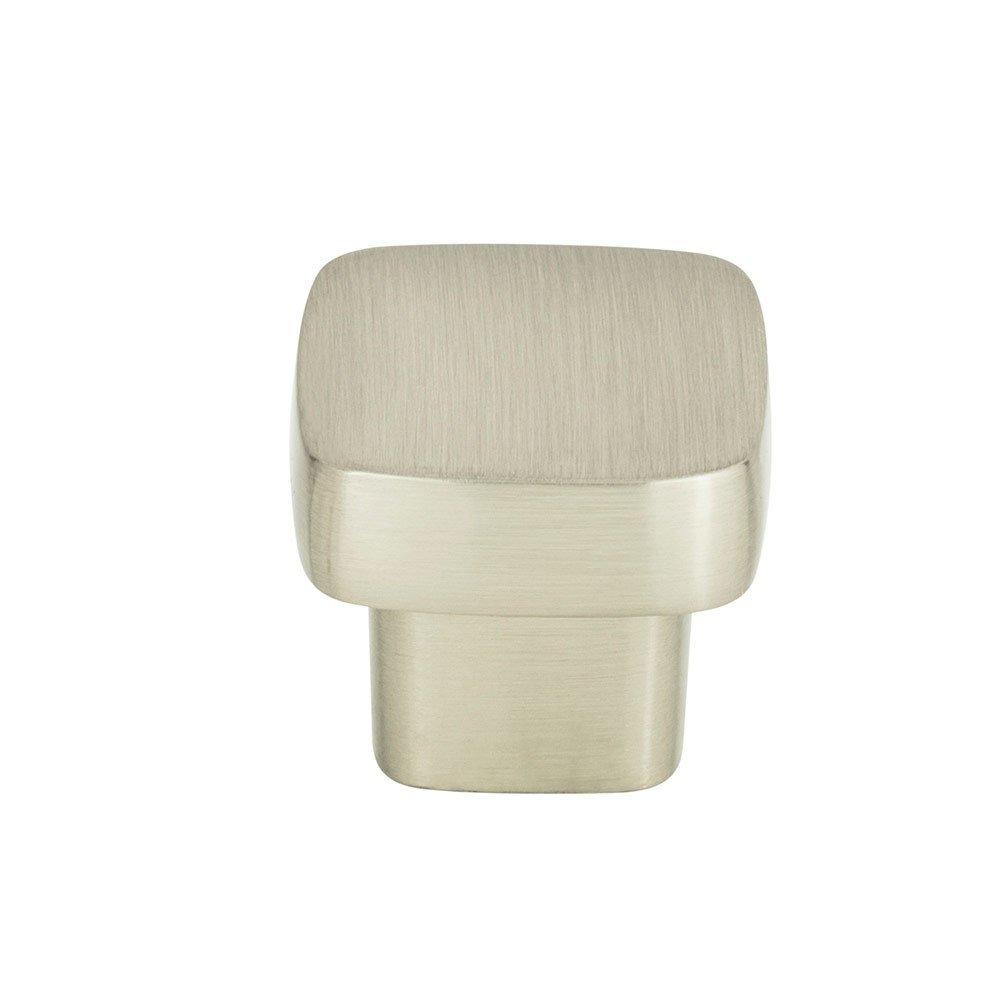 1" Chunky Square Knob Small In Brushed Nickel