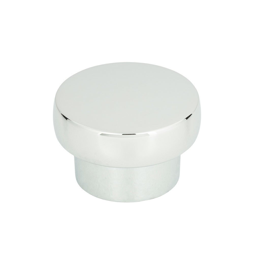 1 13/16" Diameter Chunky Round Knob Large In Polished Chrome