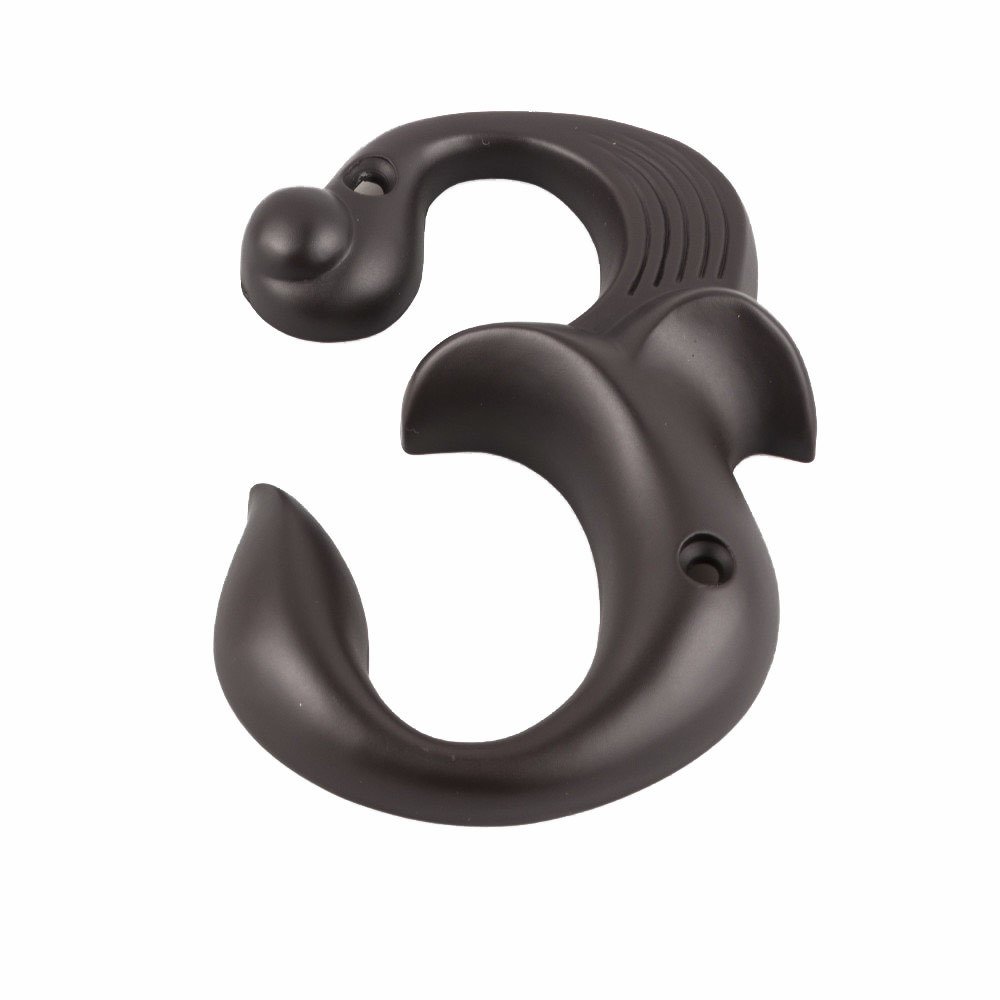 # 3 House Number in Oil Rubbed Bronze