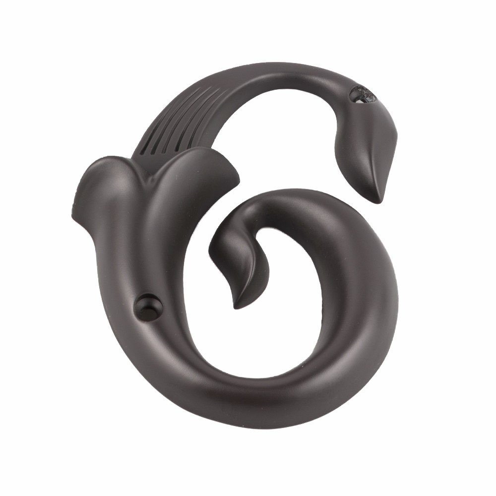 # 6 House Number in Oil Rubbed Bronze