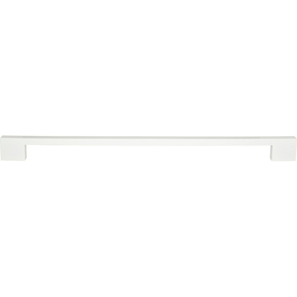 18" Centers Thin Square Appliance Pull in High White Gloss