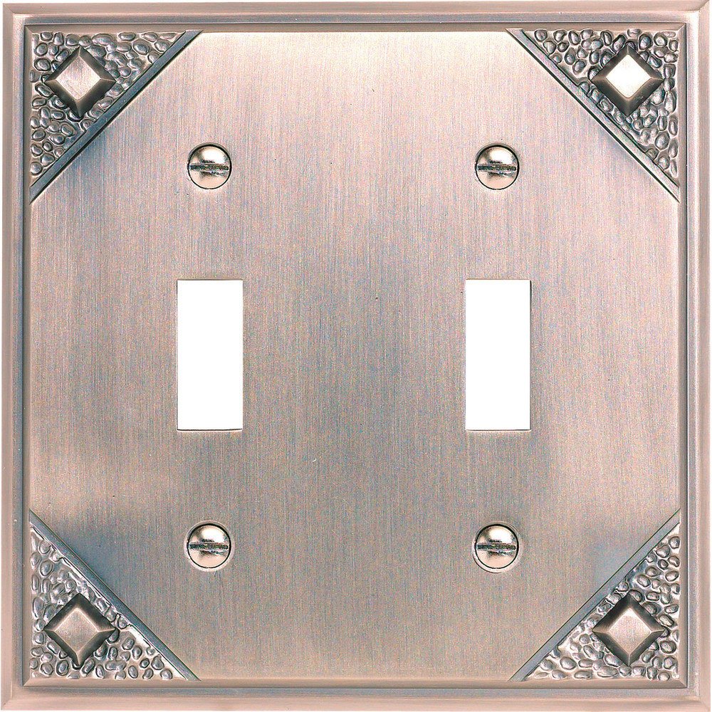 Double Toggle Switchplate in Copper