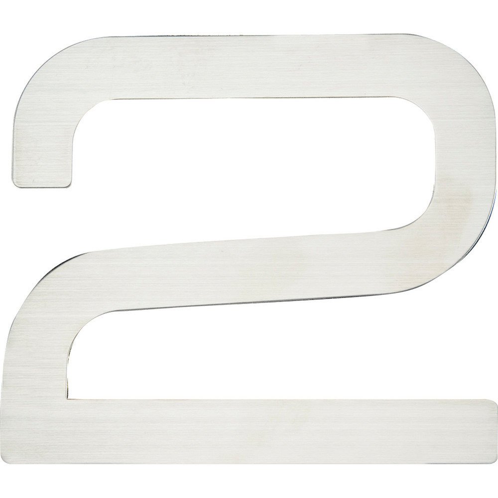 # 2 Self-Adhesive House Number in Stainless Steel