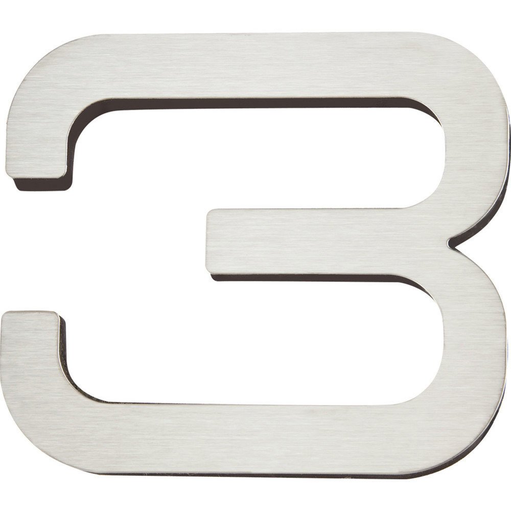 # 3 Self-Adhesive House Number in Stainless Steel