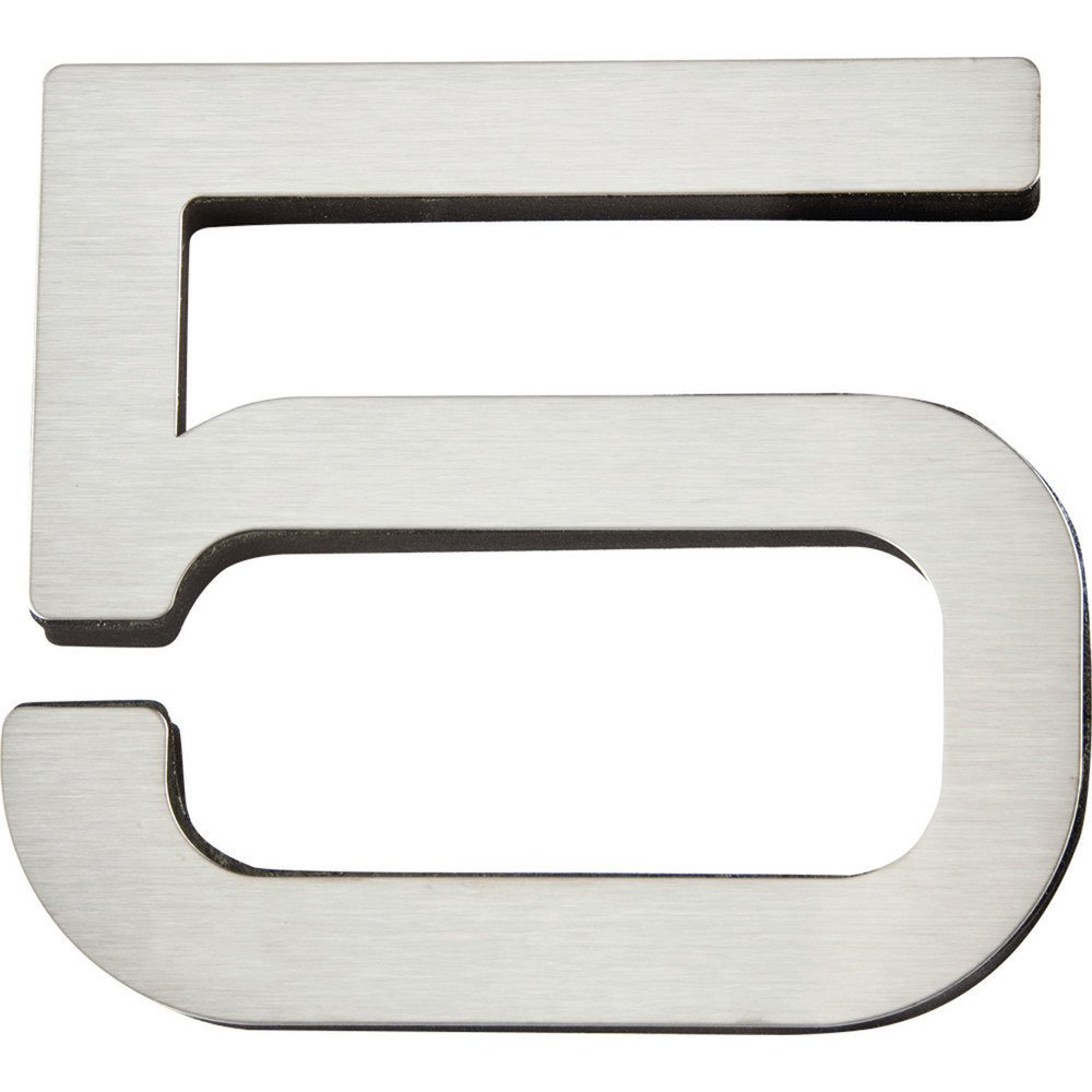 # 5 Self-Adhesive House Number in Stainless Steel
