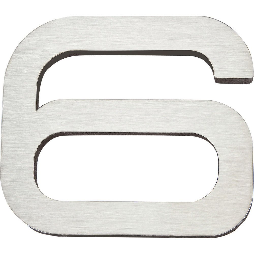 # 6 Self-Adhesive House Number in Stainless Steel