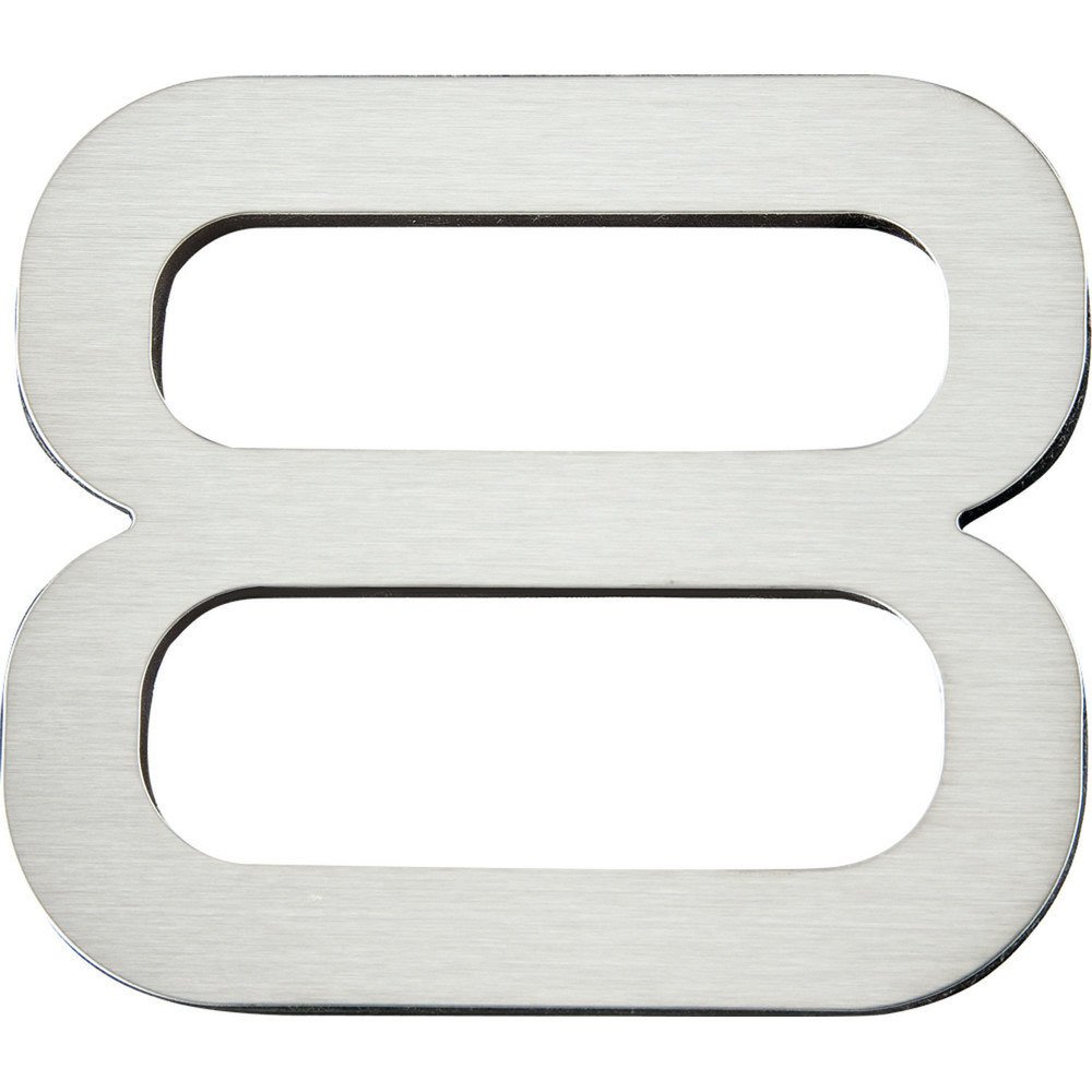 # 8 Self-Adhesive House Number in Stainless Steel