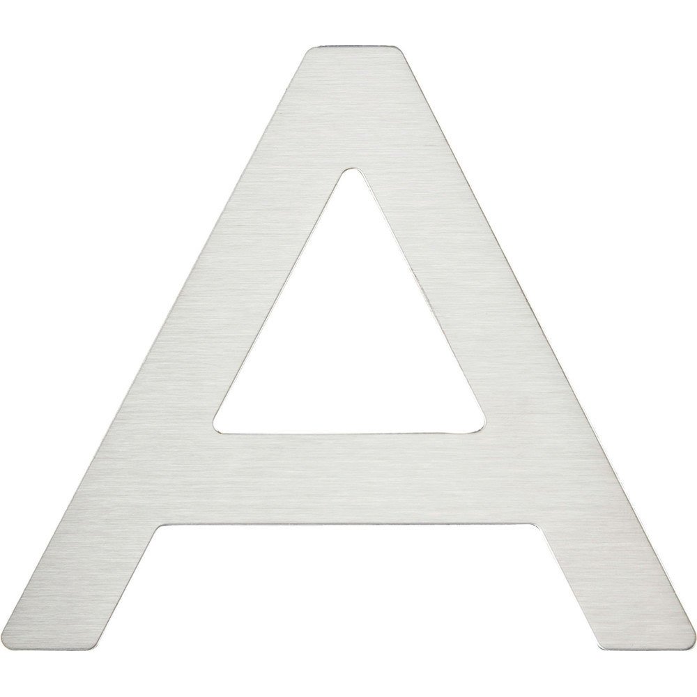 4" Self-Adhesive Fixing Letter A in Stainless Steel